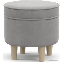 Пуфик Нижегородмебель Лора ТП 328 (ультра дав серебристый серый)