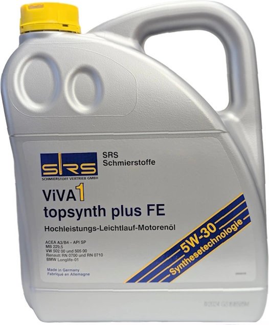 

Моторное масло SRS ViVA 1 topsynth plus FE 5W-30 4л
