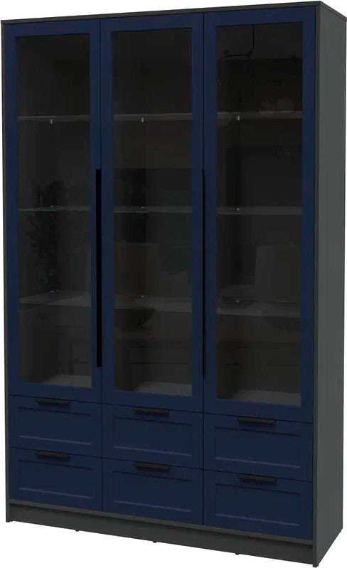 

Шкаф-витрина Интерлиния Концепт Тренд КТ-ШВ3 (антрацит/индиго)