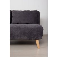 Диван DiArt Элли 1500 (велюр Sensey graphite/ножки светлые)