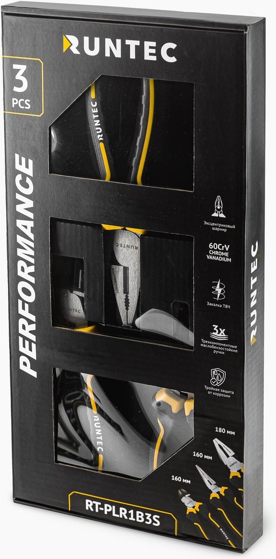 Набор пассатижей Runtec RT-PLR1B3S (3 предмета)