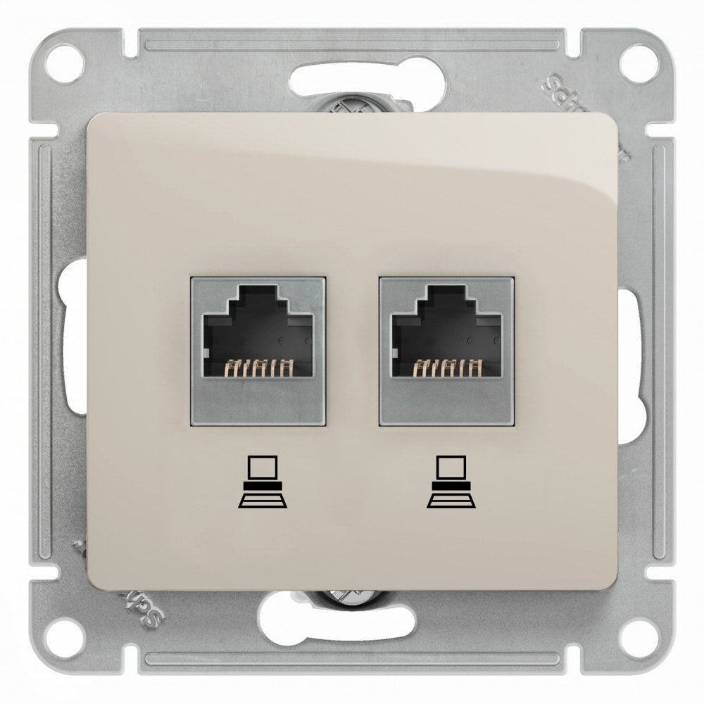 

Розетка компьютерная Schneider Electric Glossa GSL000985KK