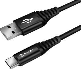 Airline ACH-C-25 USB Type-A - UCB Type-C (1 м, черный)