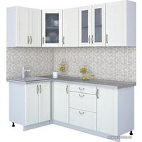 Готовая кухня Интерлиния Мила Крафт 1.2x2.0 (дуб полярный)