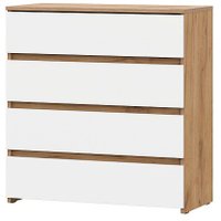 Комод NN мебель МС Некст К 4 ящика (дуб золотой/белый) в Гомеле