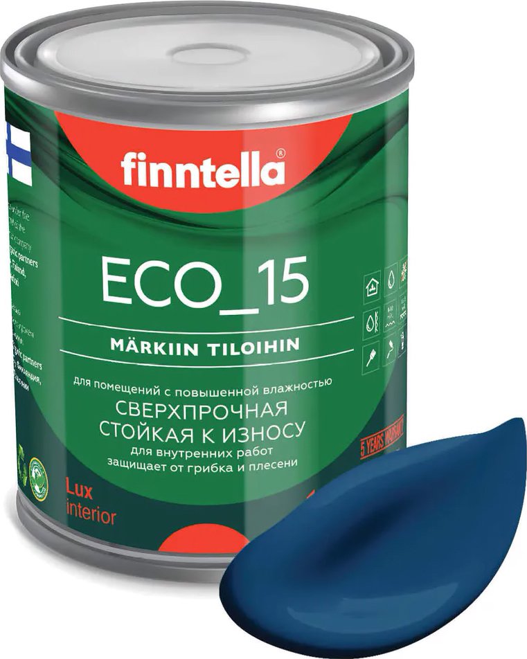 

Краска Finntella Eco 15 Sininen Kuu F-10-1-1-FL003 0.9 л (лазурно-синий)
