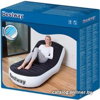 Надувной шезлонг Bestway 75064 (черный/белый)