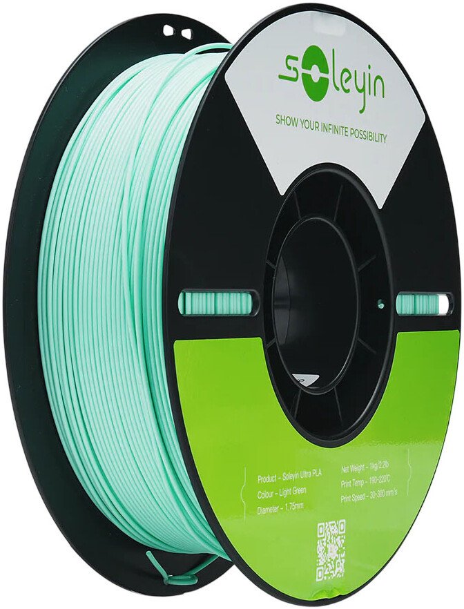 Филамент Creality PLA Soleyin Ultra 1.75мм 3301010603 (1 кг, светло-зеленый)