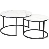 Журнальный столик Signal Atlanta C (мрамор/черный матовый)