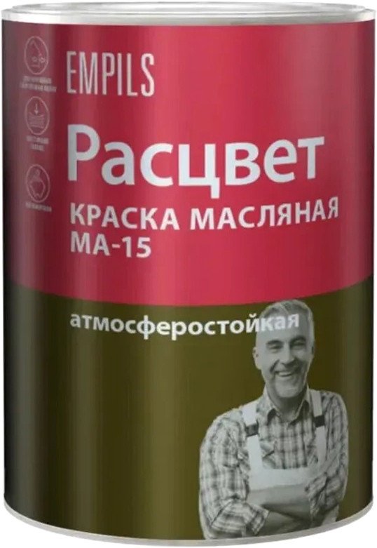 

Краска Расцвет МА-15 Масляная (зеленый, 1.9 кг)