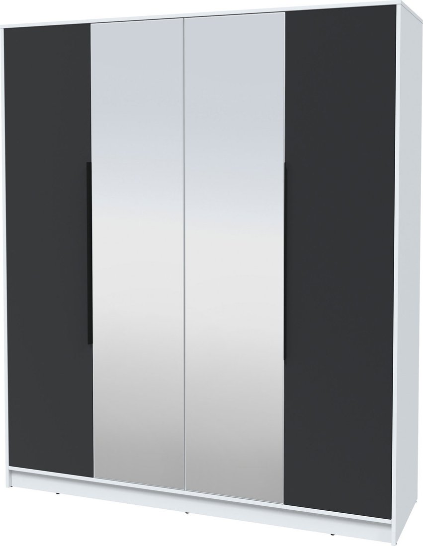 

Шкаф распашной Интерлиния Концепт КТ-Ш4з (антрацит/белый платинум)