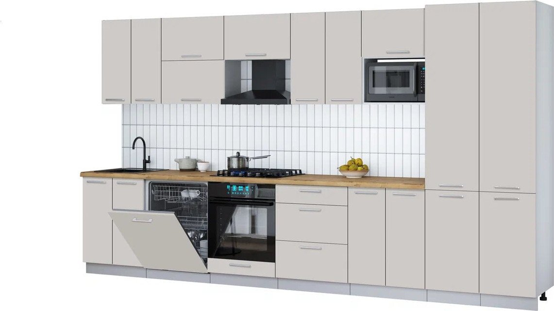 

Готовая кухня Интерлиния Мила Gloss 3.8-ПМ2 (кашемир/кашемир/дуб бунратти)