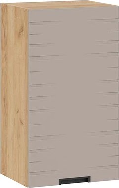 

Шкаф навесной Трия Гренада фреза 1В4 с одной дверью 1В4-Ф (дуб крафт золотой/холст латте)