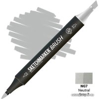 Маркер художественный Sketchmarker Brush Двусторонний NG7 SMB-NG7 (нейтральный серый 7)