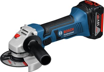 Bosch GWS 18-125 V-LI Professional 060193A30B (с 2-мя АКБ 4Ah, кейс)