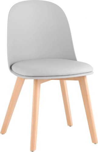 Стул Stool Group Fog с подушкой SL-7022DM (светло-серый, деревянные ножки)