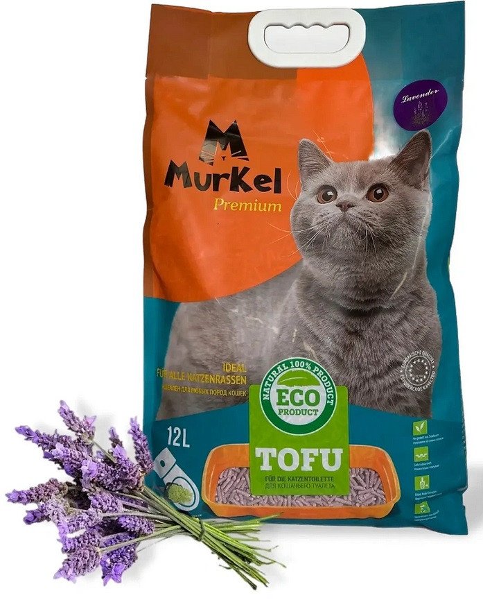 Наполнитель для туалета MurKel Tofu 12л (лаванда)