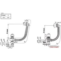 Сифон Ravak X01745 (черный)
