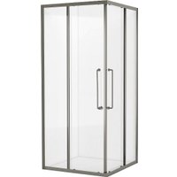 Душевой уголок Cezares RELAX-304-A-2-90-C-GM (оружейная сталь) в Бресте