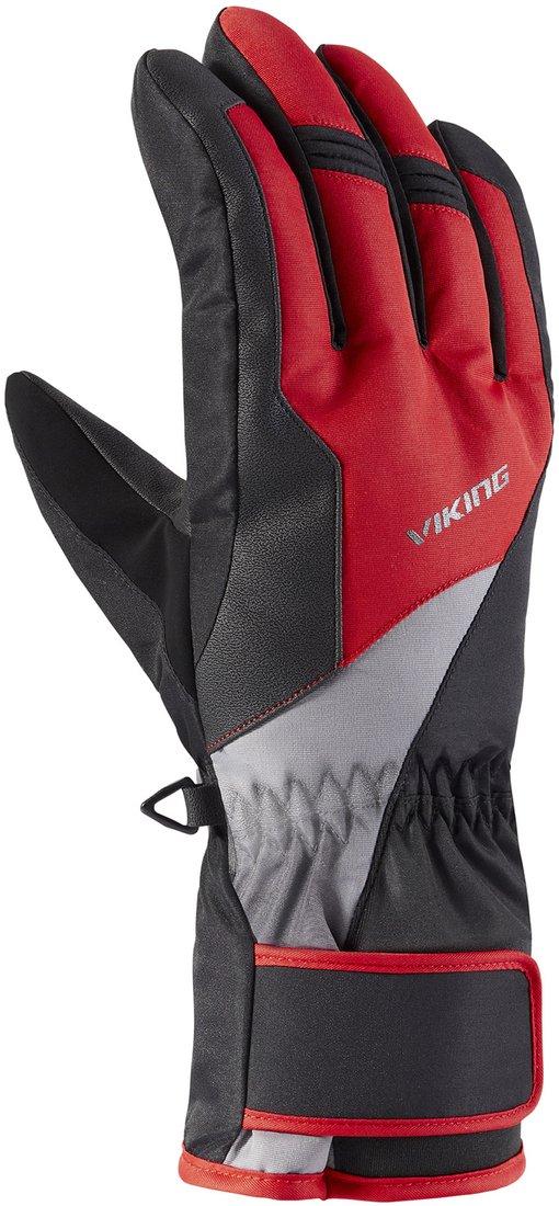 

Горнолыжные перчатки Viking Santo 110/24/4863-0934 (р.7, черный/красный)