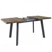 Кухонный стол Виста Саппоро 90x160/201 (дуб олово/матовый черный)