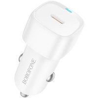 Автомобильное зарядное Borofone BZ34A (белый)