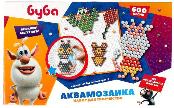 

Набор для создания поделок/игрушек MultiArt Аквамозаика Буба AB600-BUBA1