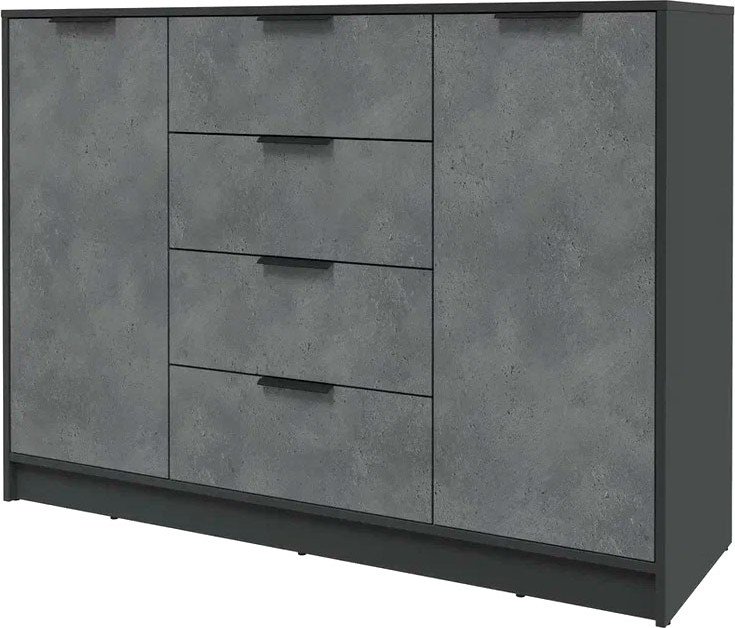 

Тумба Интерлиния Концепт КТ-Т140 (бетон портленд/антрацит)