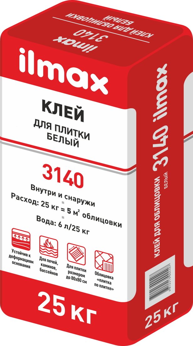 

Клей для плитки ilmax 3140 (25 кг)