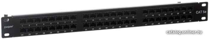 Патч-панель ExeGate EPPHD-UTP-1U-19-48-8P8C-C5e-110D