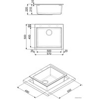 Кухонная мойка Smeg VZ57AV2