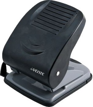 Дырокол deVente Stripe 4020347 40 листов (черный)