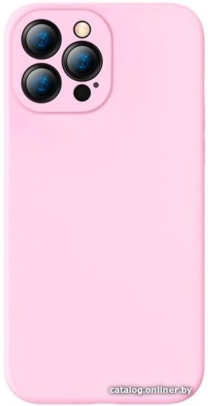 Чехол для телефона Baseus Liquid Silica Gel Protective для iPhone 13 Pro (розовый)