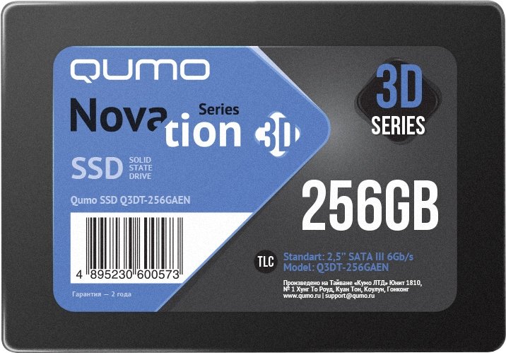 

SSD QUMO Novation 3D 256GB Q3DT-256GAEN