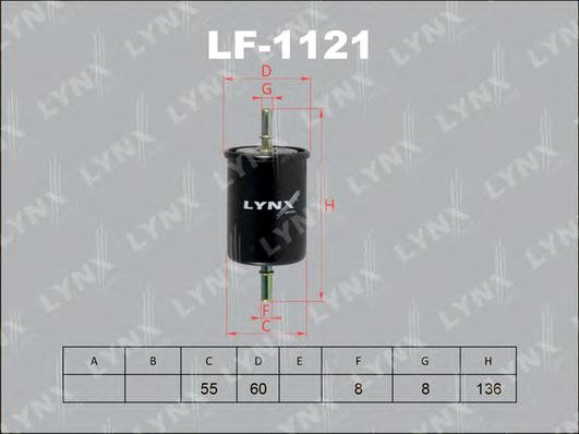 

Топливный фильтр LynxAuto LF1121