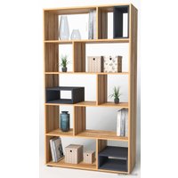 Стеллаж MyStar Инсар 117.04 (дуб навара/графит)