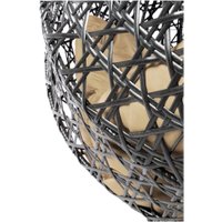 Подвесное кресло M-Group Для двоих Люкс 11510301 (серый ротанг/бежевая подушка)