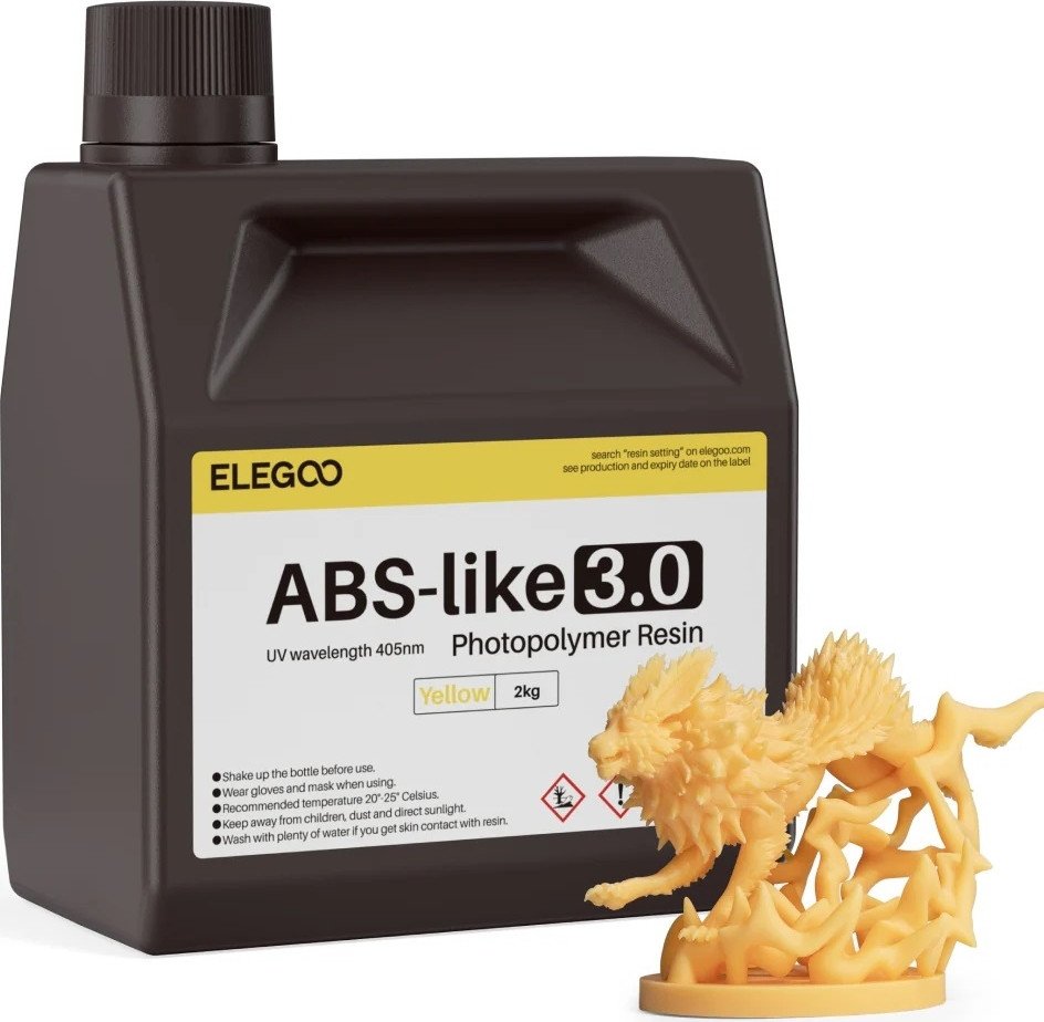 Фотополимер Elegoo ABSlike V3.0 2кг (желтый)