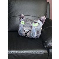 Декоративная подушка Matex Animals Пума 15-994 (черный/зеленый)