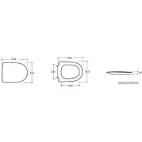 Сиденье для унитаза Керамин Стиль CDB00006412 в Мозыре