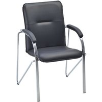 Офисный стул Helmi Самба М HL-F04 344607 (металл хром/экокожа/черный BOX2)