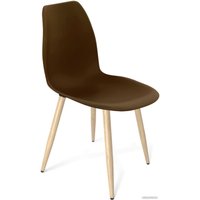 Стул Sheffilton SHT-ST29/S95-W (коричневый/прозрачный лак/черный муар)