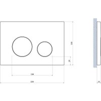 Инсталляция для унитаза Cersanit Aqua Prime М 50 68179 с кнопкой Twins 63526 (кнопка белый)