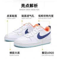 Кроссовки Nike Court Borough Low 2 White Navy GS BQ5448-112 (38)