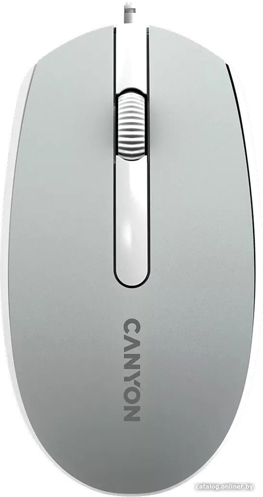 Мышь Canyon M-10 (серый/белый)