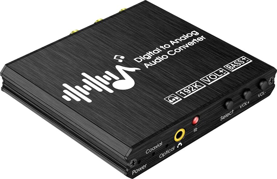

Цифро-аналоговый преобразователь USBTOP Toslink/SPDIF - 3.5mm/RCA + пульт