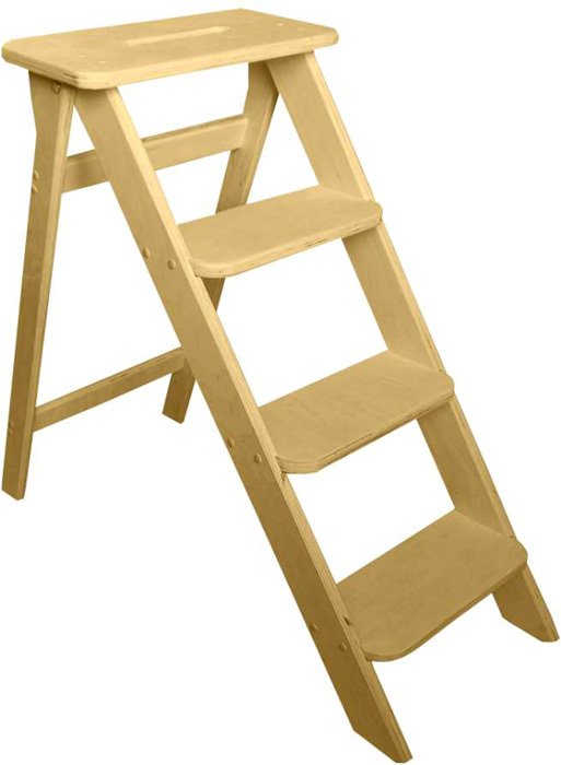 

Лестница-стремянка Wood Step SFK-4(L) (4 ступени, бежевый)