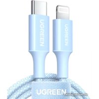 Кабель Ugreen US532 90448 USB Type-C - Lightning (1 м, голубой)
