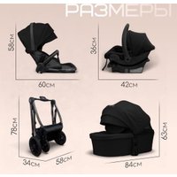 Универсальная коляска Bubago Lotta Limited BG LTD-176-2 (3 в 1, черный)