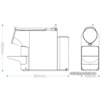 Капсульная кофеварка Scishare S1106 (с переходником на евровилку, белый)